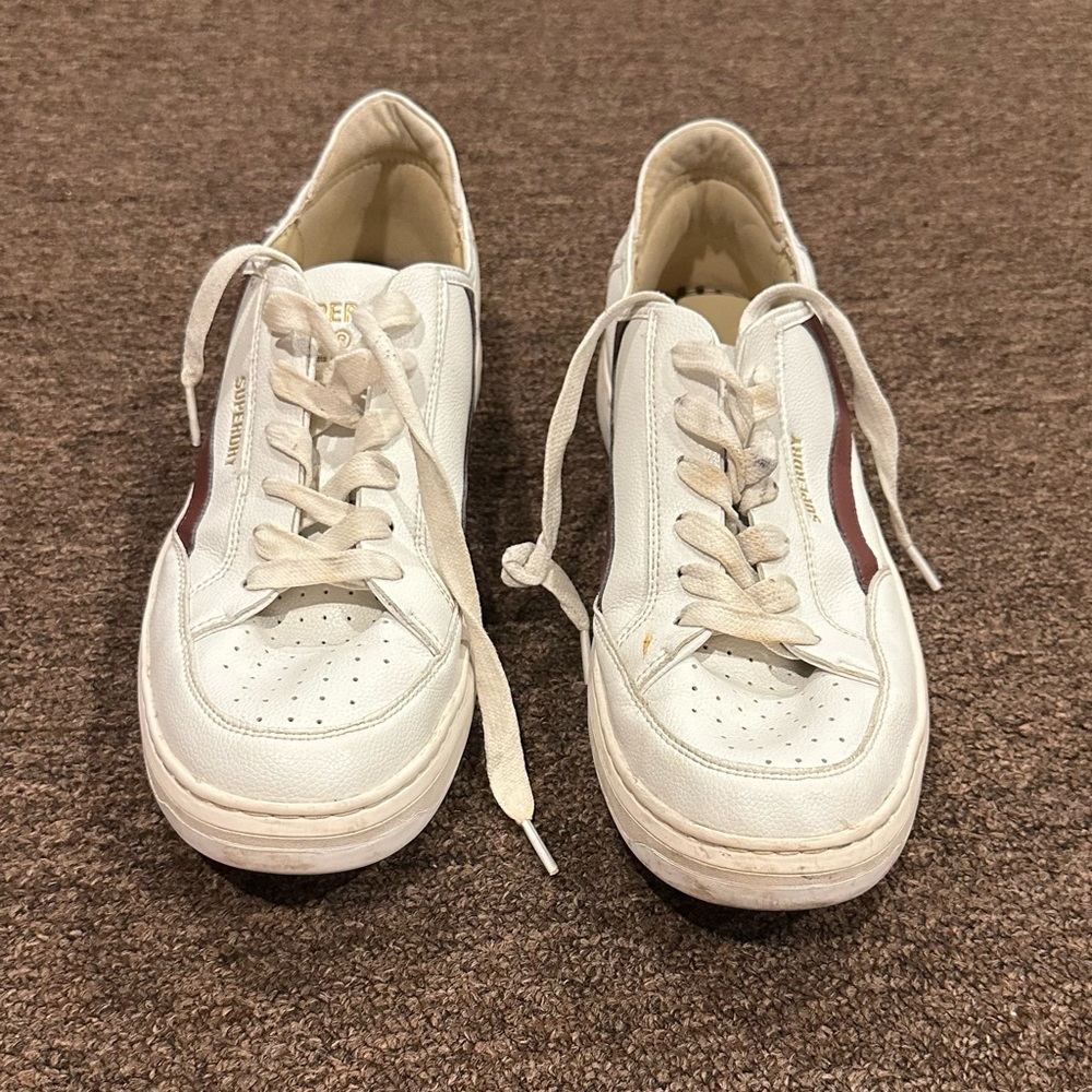 Good condition Superdry Champs Sports Cream Sneakers Japan 10 - Picture 3 of 8